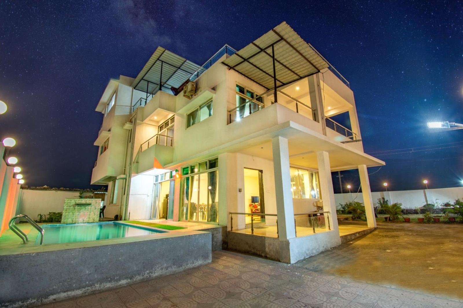 Empyrean Stay Ll 6Bhk Ll Royal Bramha Palace Ll Pvt Pool Ll Lonavala Kültér fotó